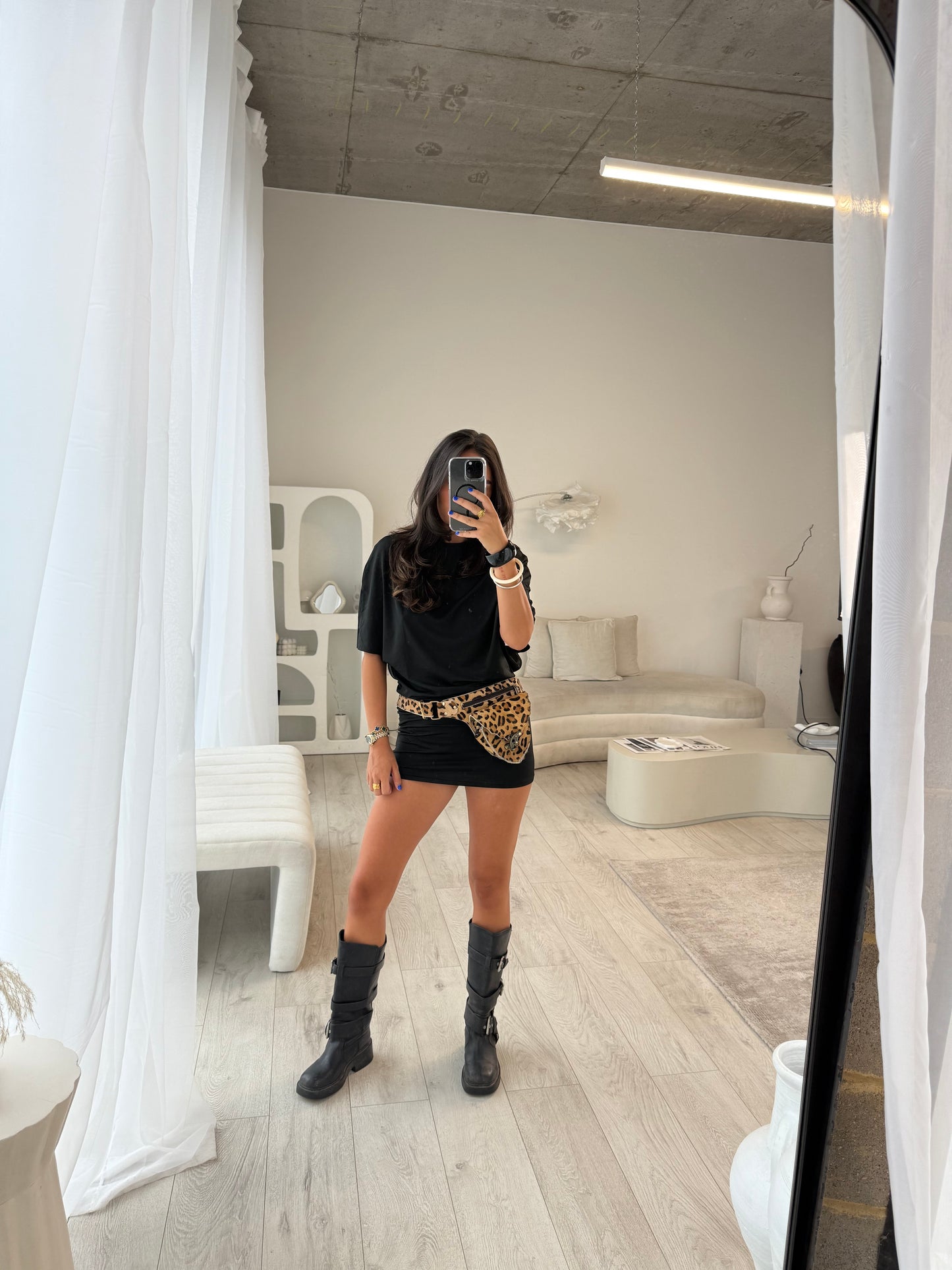 Mia Black Backless Mini Dress