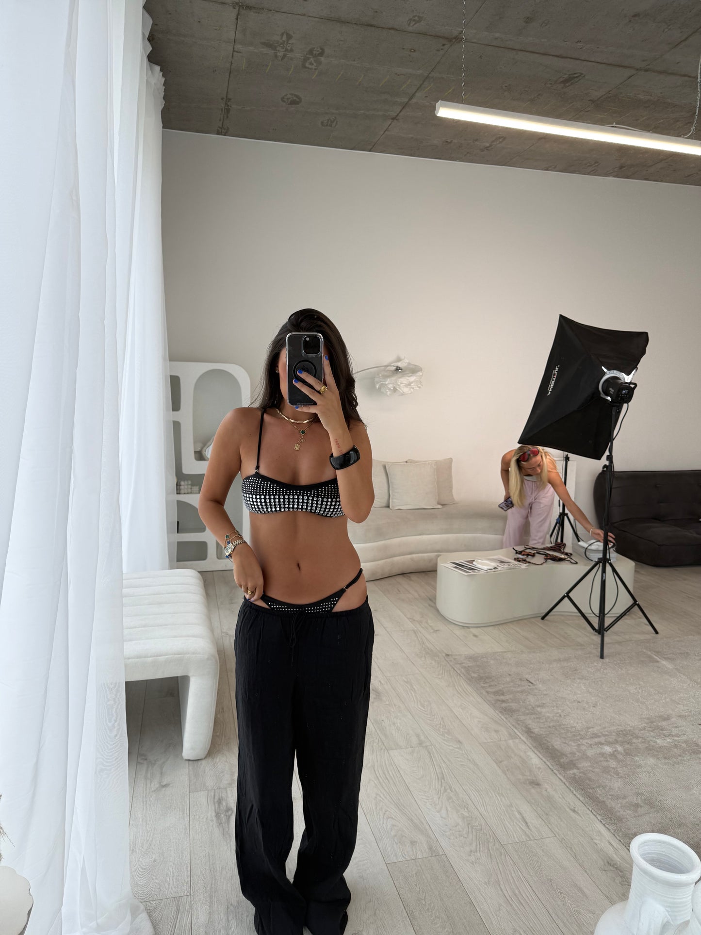 Jada Black Studded Bikini