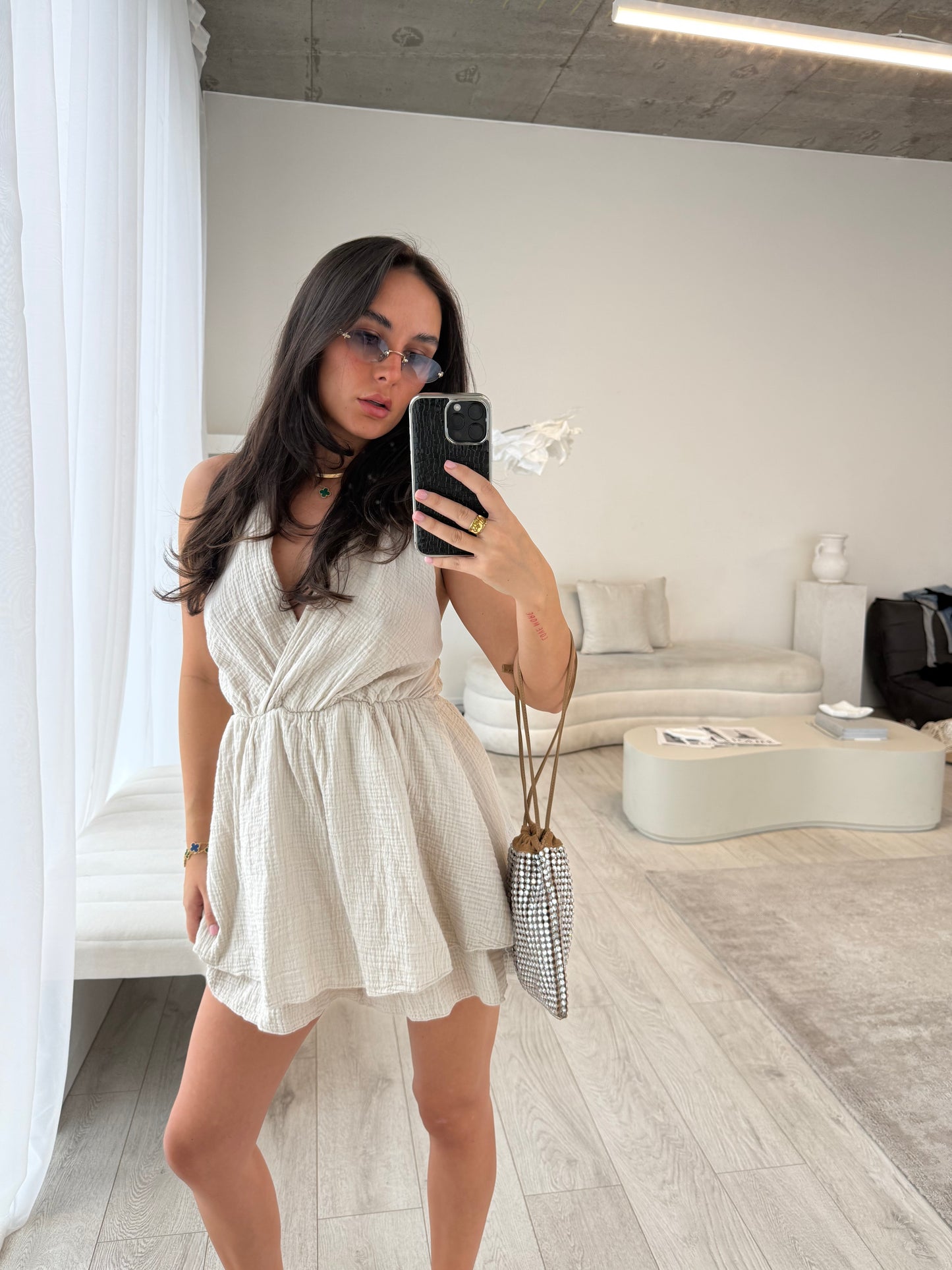 Vivienne Stone Cheesecloth Playsuit