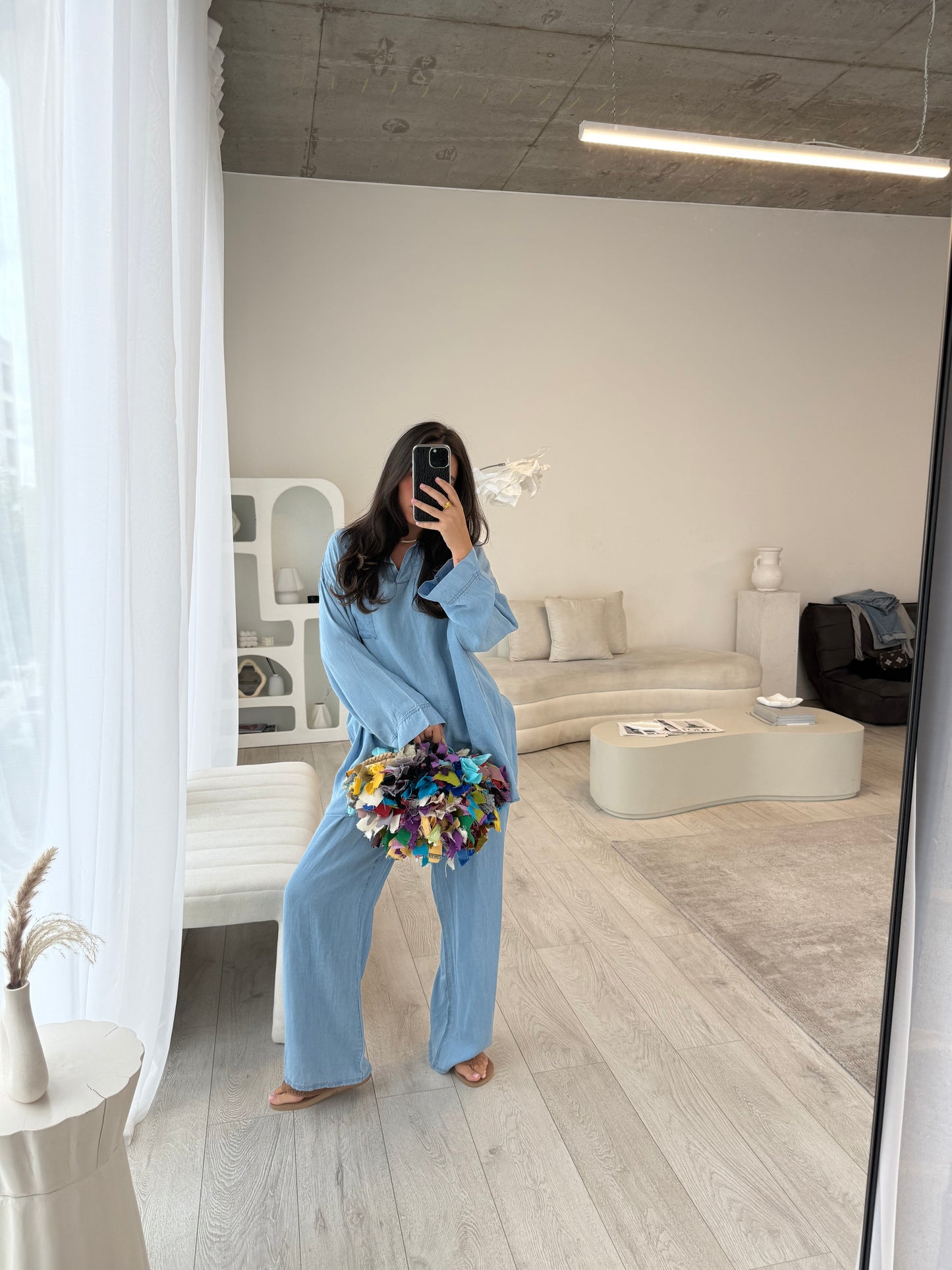 Solene Denim Shirt and Trouser Co-Ord