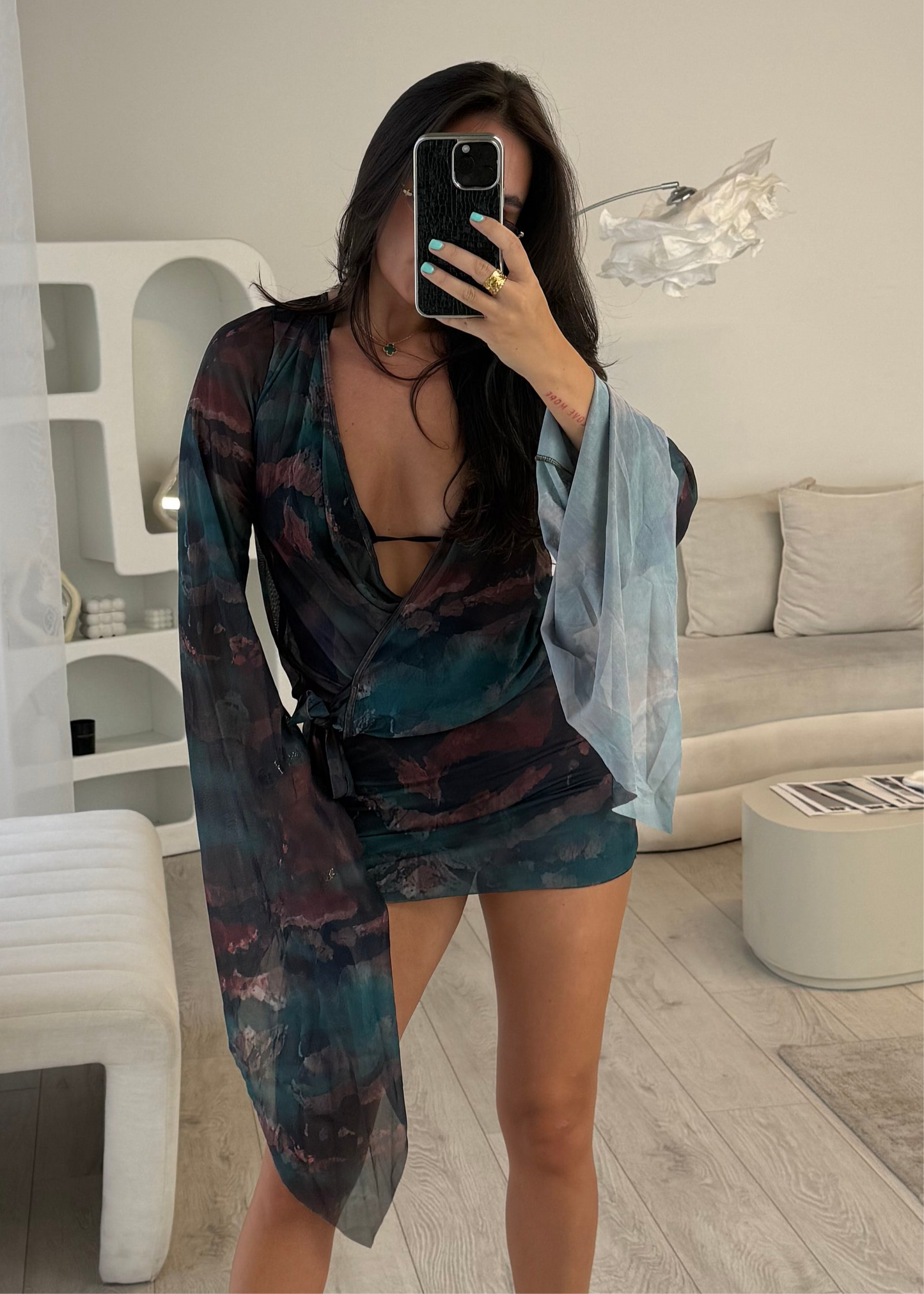Lola Mesh Mini Dress