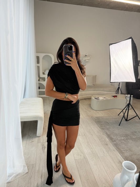 Iris Drape Skirt Co-Ord