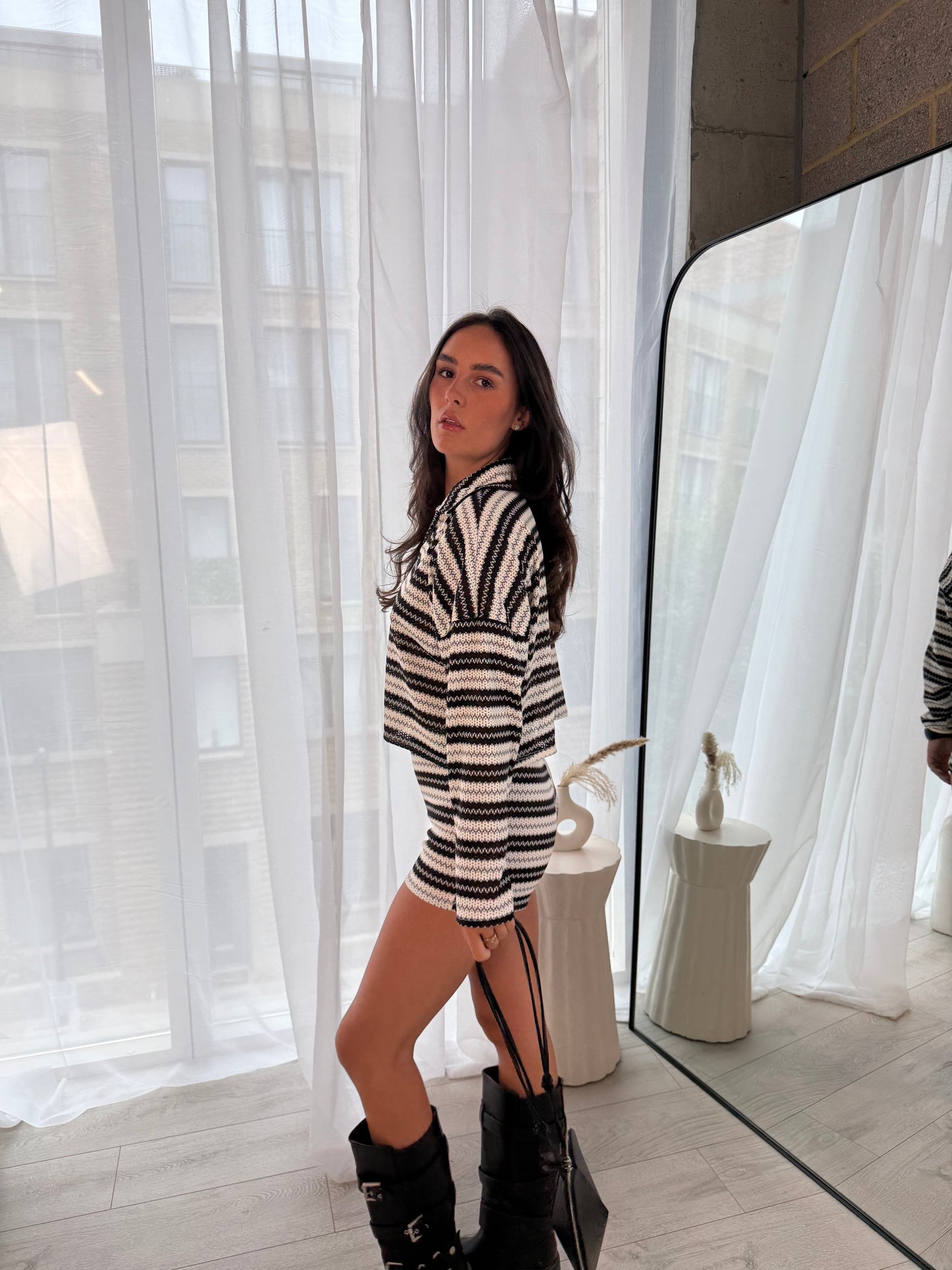 Kara Stripe Polo Co-Ord