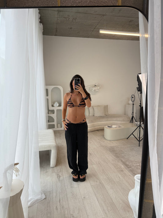 Selene Brown Tiger Bikini