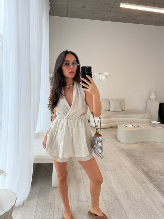 Vivienne Stone Cheesecloth Playsuit